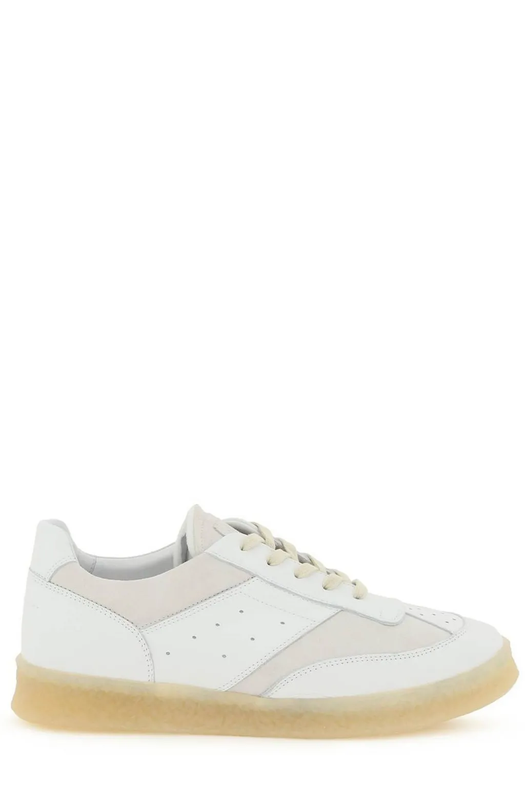 Panelled Lace-Up Sneakers