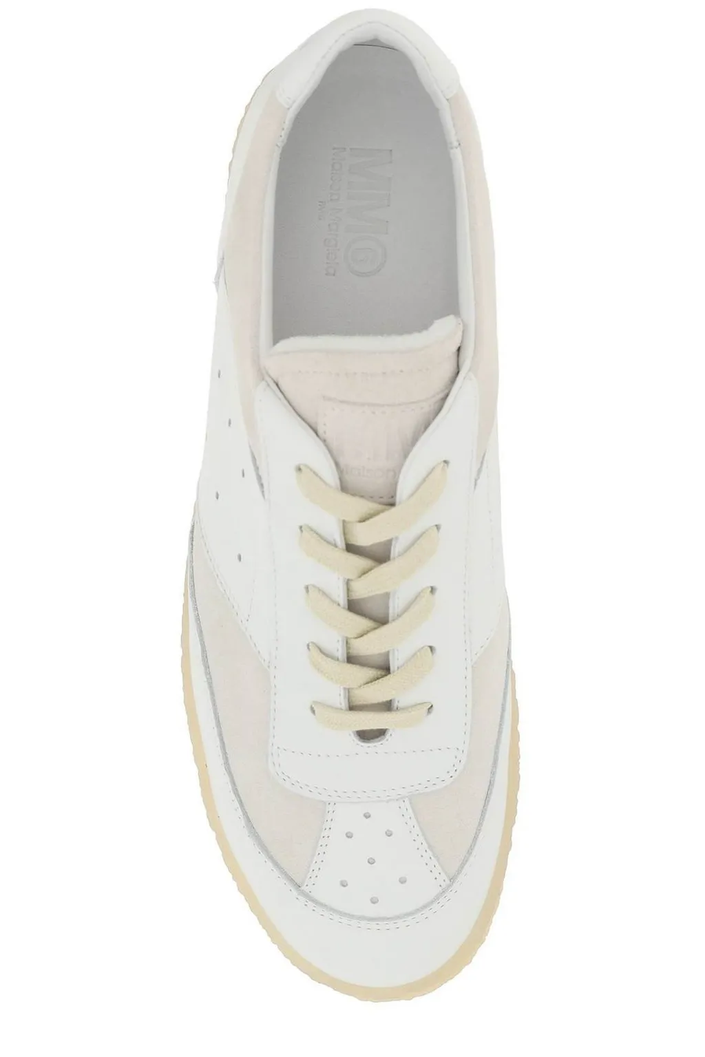 Panelled Lace-Up Sneakers