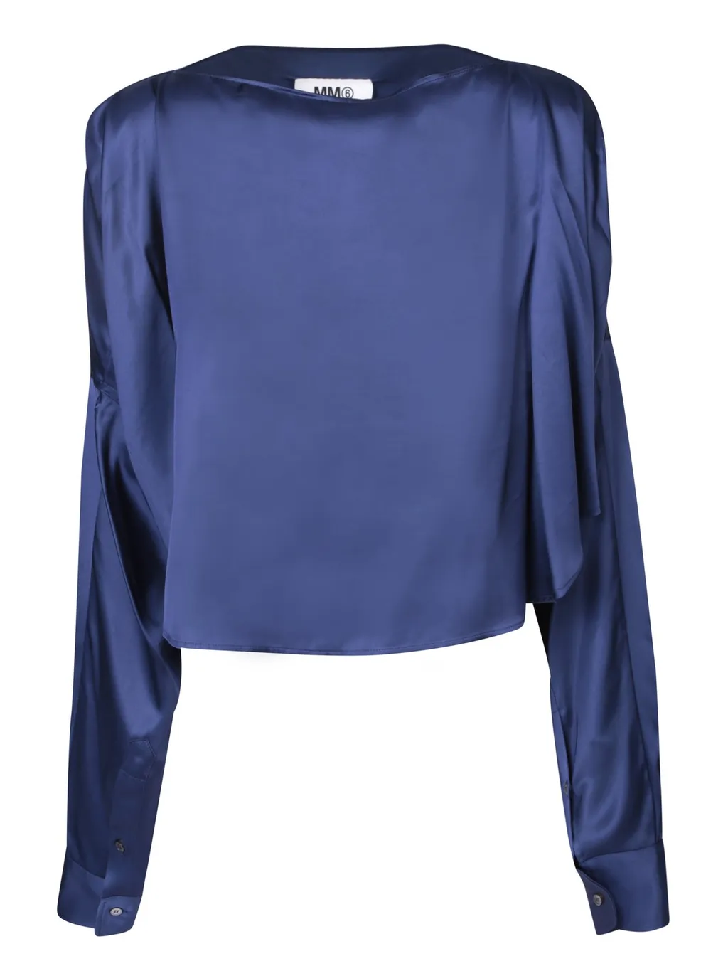 Cut-Out Detailed Satin Shirt