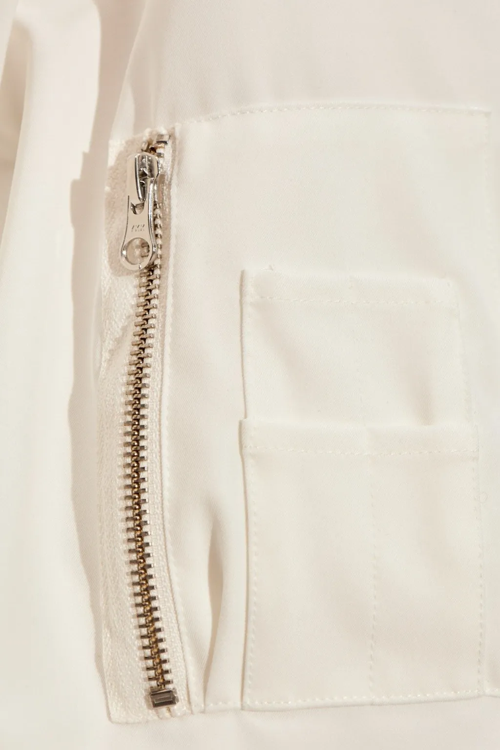 Short-Sleeved Zipped Bomber Jacket
