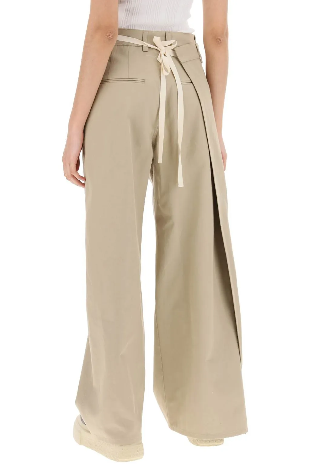 Mid-Rise Wide Leg Pants