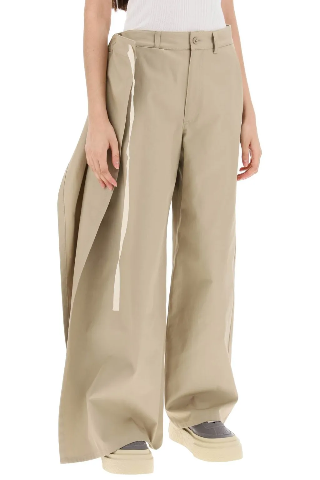 Mid-Rise Wide Leg Pants
