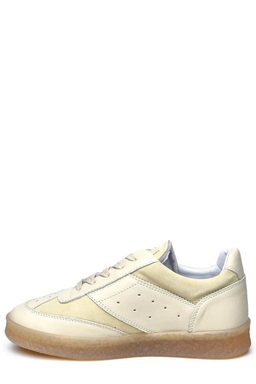 Panelled Lace-Up Sneakers