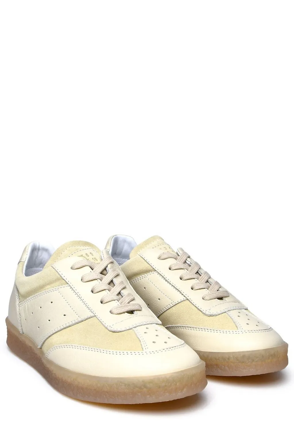 Panelled Lace-Up Sneakers
