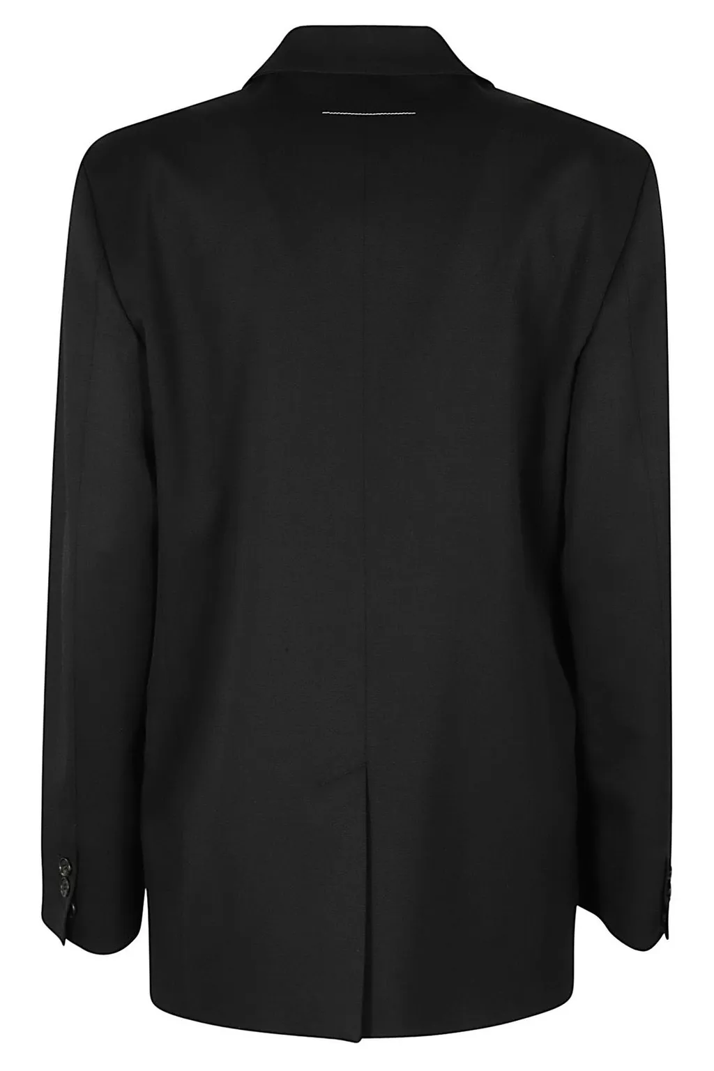 Top Insert Detailed Single Breasted Blazer