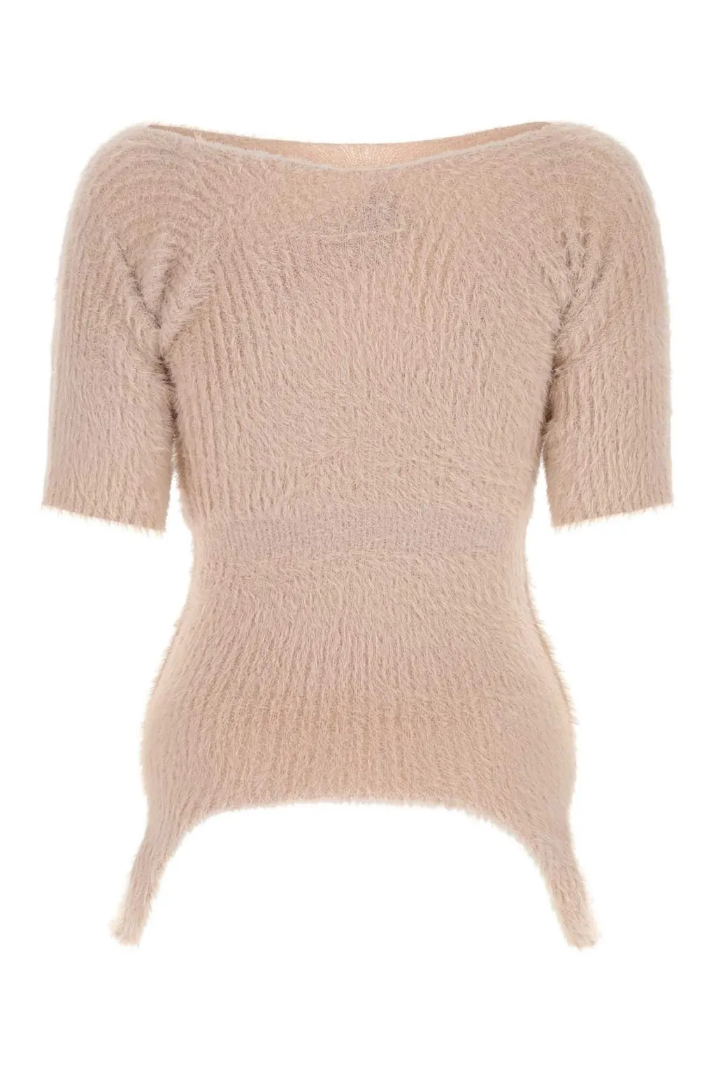 Short-Sleeved Knitted Jumper