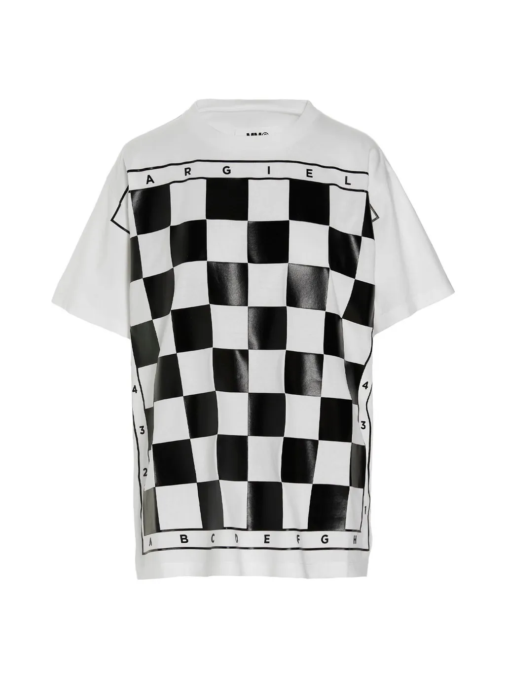 Checked Crewneck T-Shirt