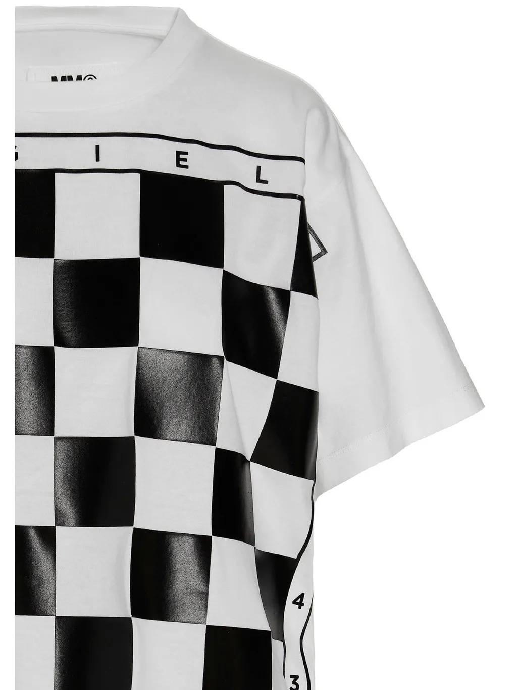 Checked Crewneck T-Shirt
