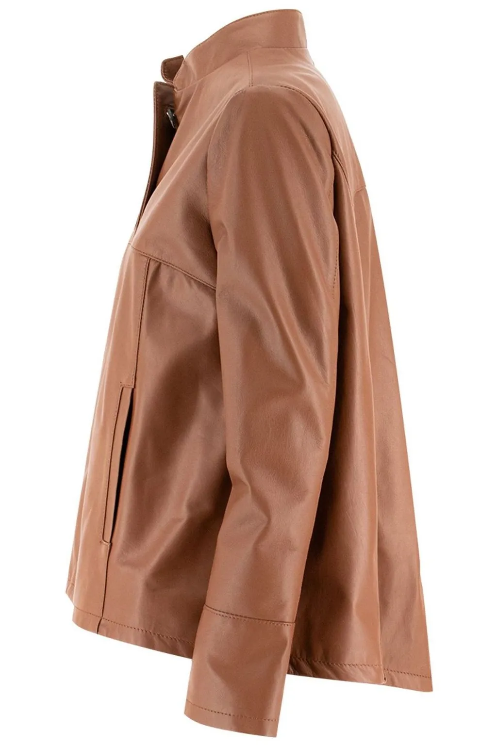 Single Breasted Leather Jacket