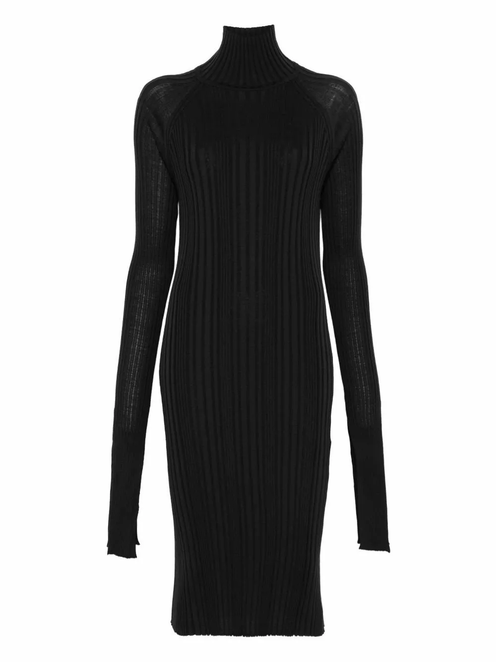 Ribbed Turtleneck Dress