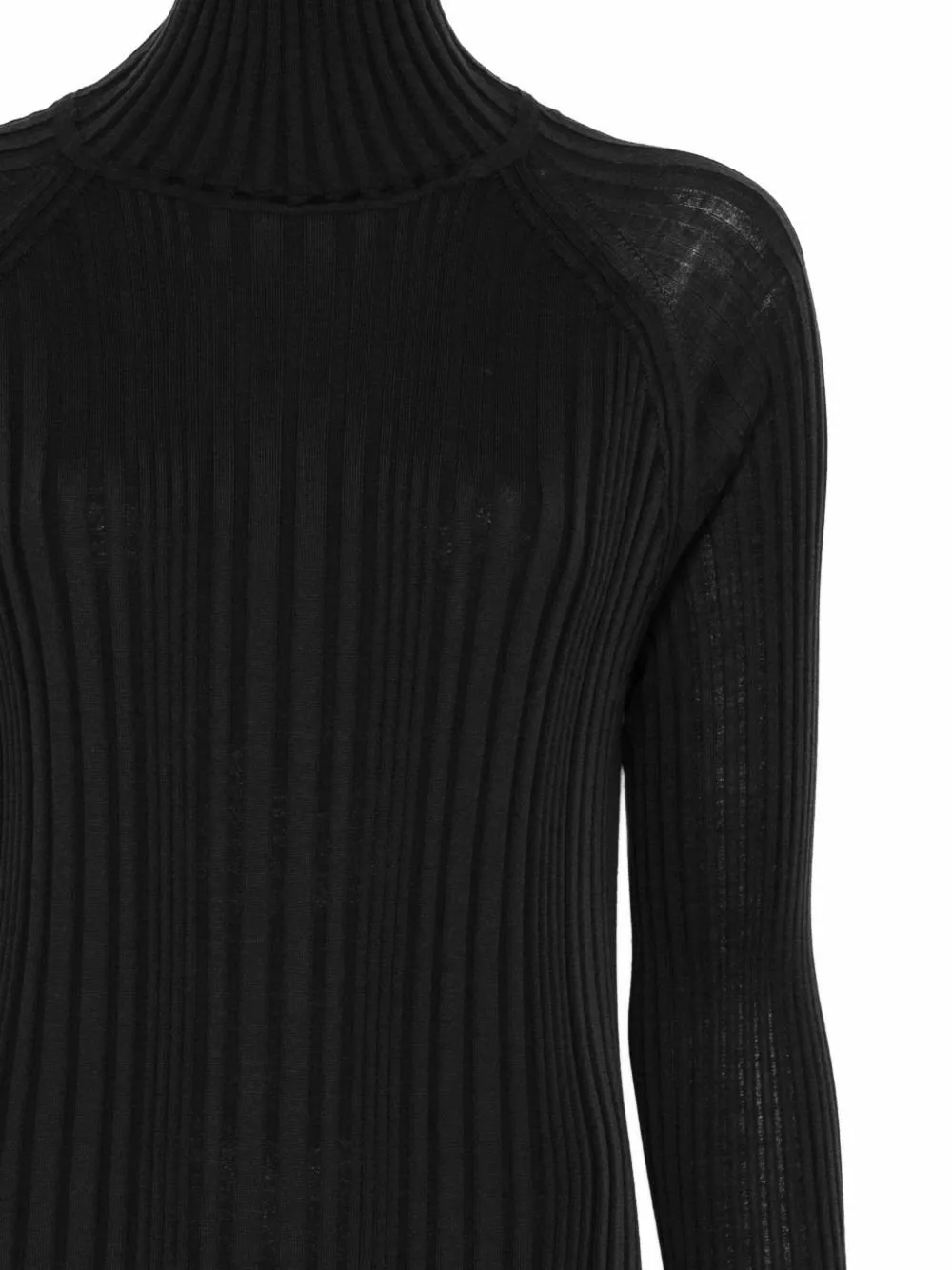 Ribbed Turtleneck Dress