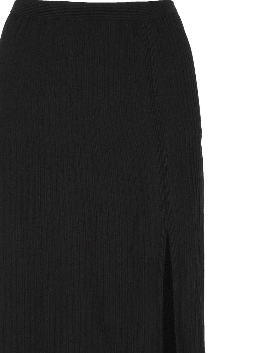 Ribbed Midi Skirt