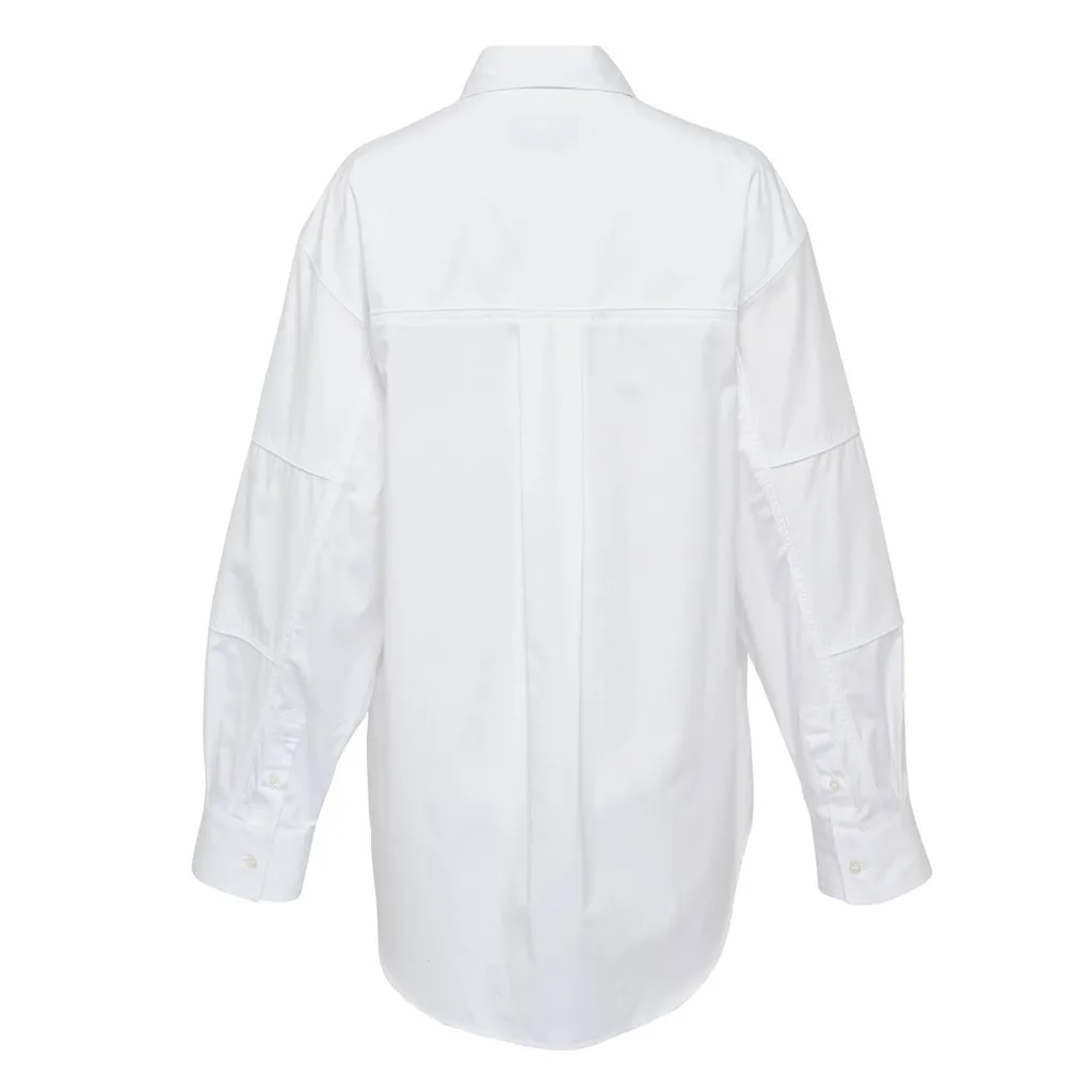 Contrasting Piping Poplin Shirt