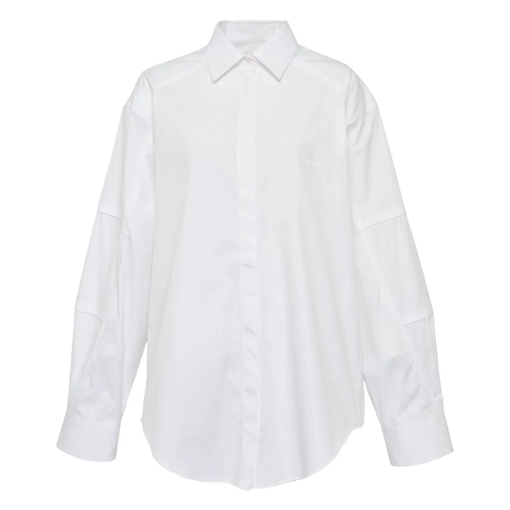 Contrasting Piping Poplin Shirt