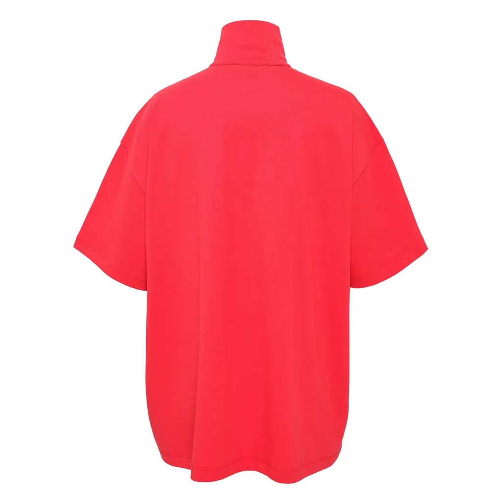 High Neck Jersey T-Shirt