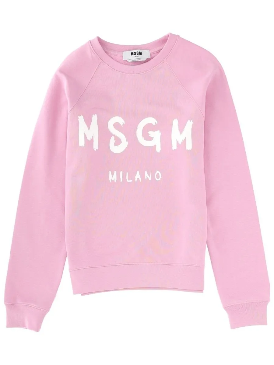 Logo Print Crewneck Sweatshirt