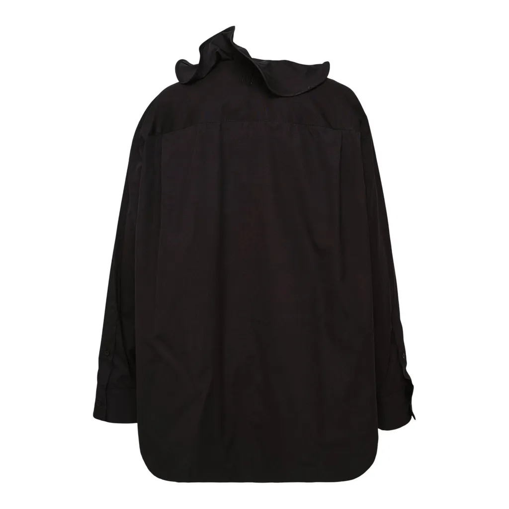 Ruffle Detailed Poplin Shirt