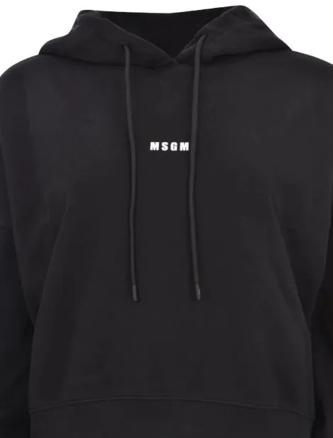 Logo Printed Drawstring Hoodie