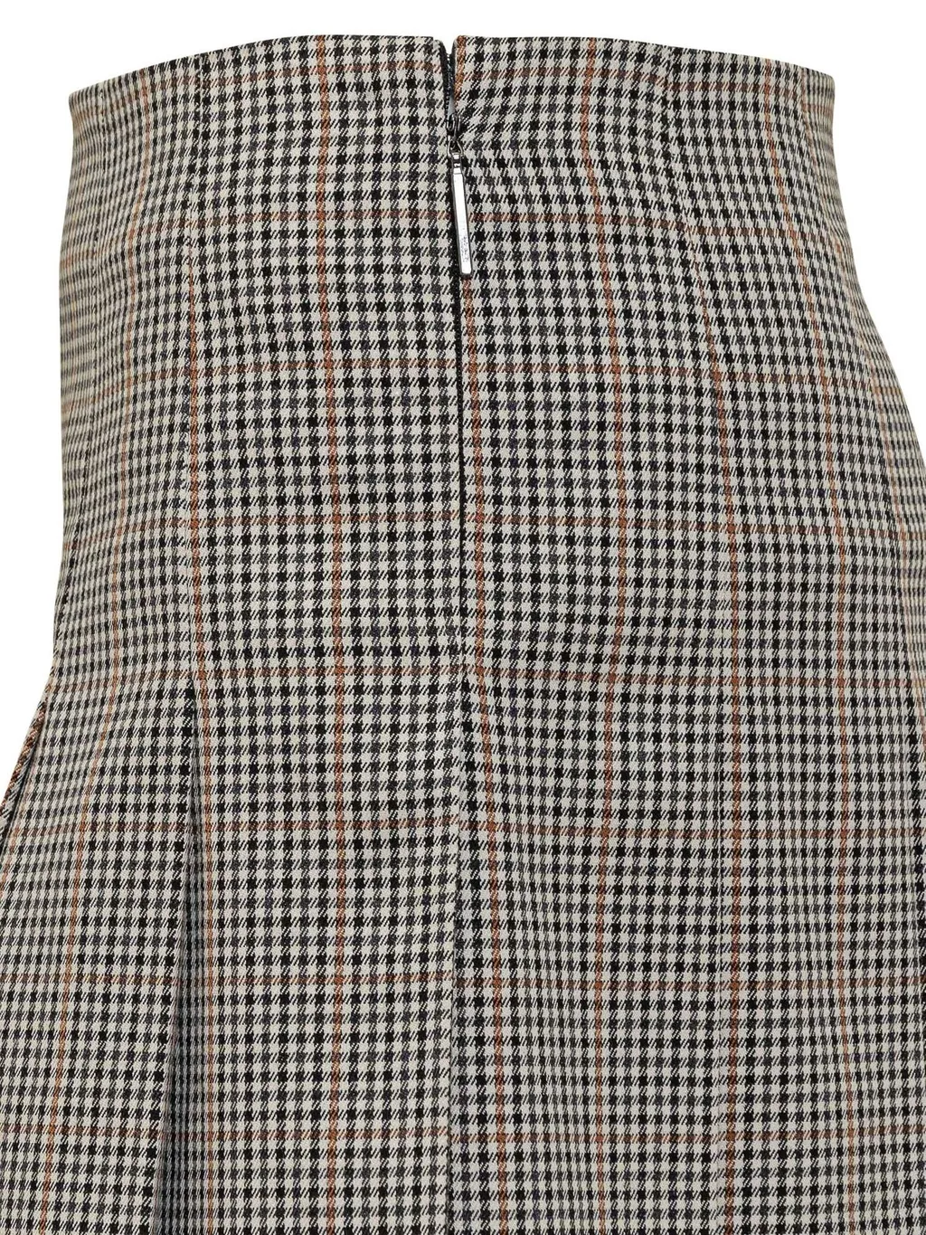 Logo Patch Checked Skirt