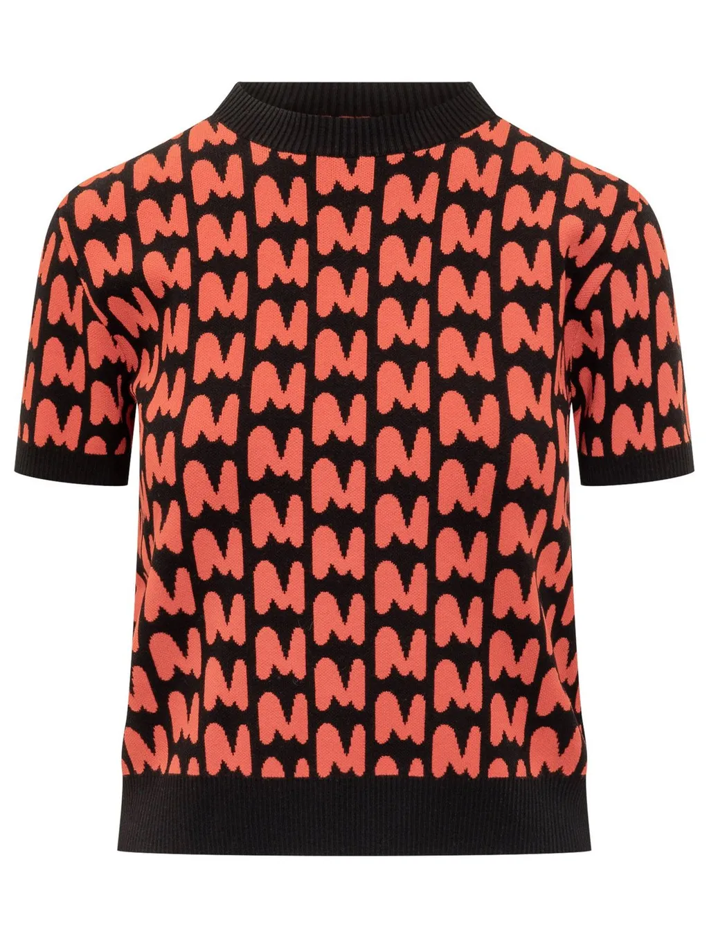 All-Over Patterned Crewneck Jumper