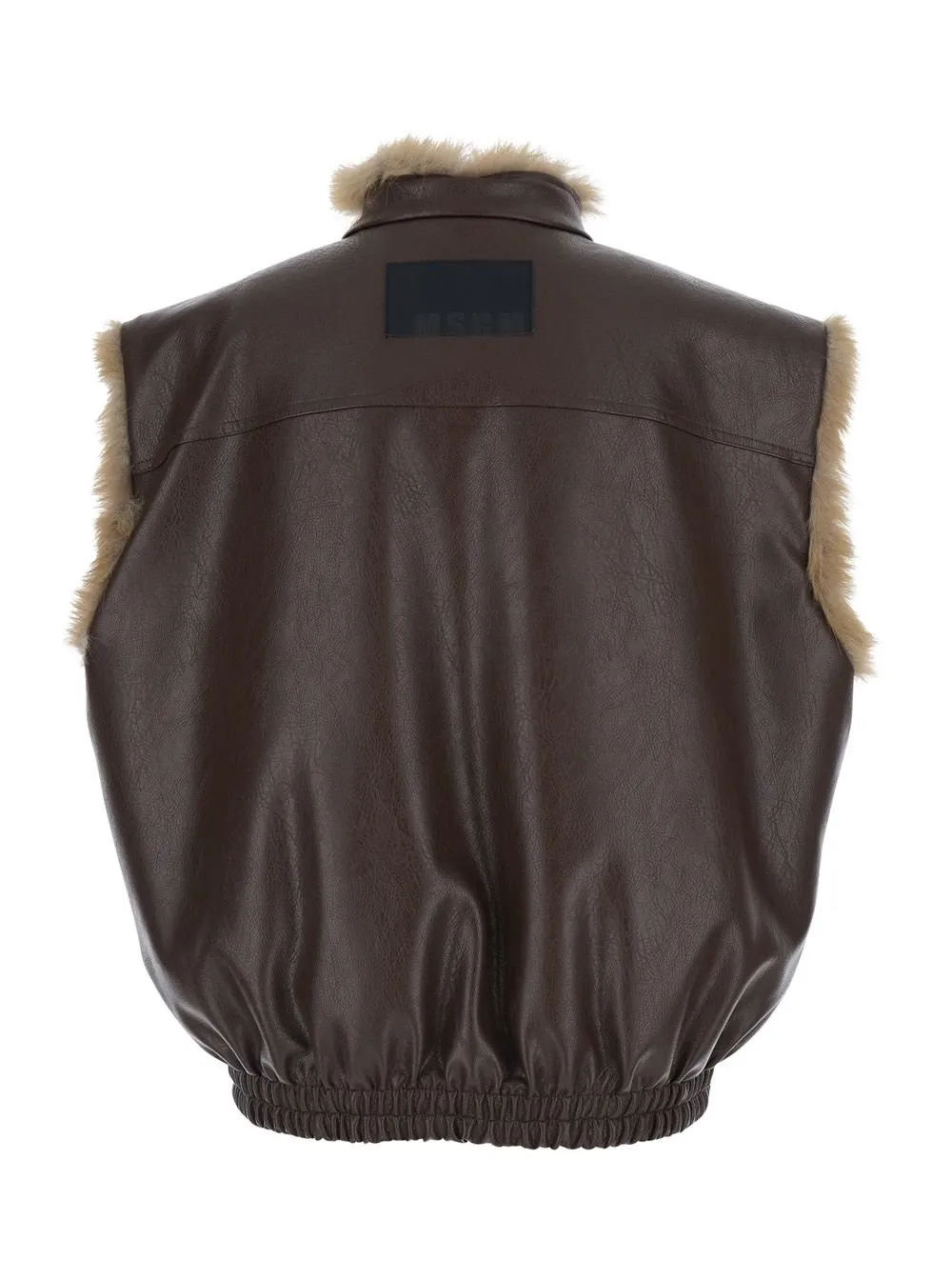 High Neck Sleeveless Coat