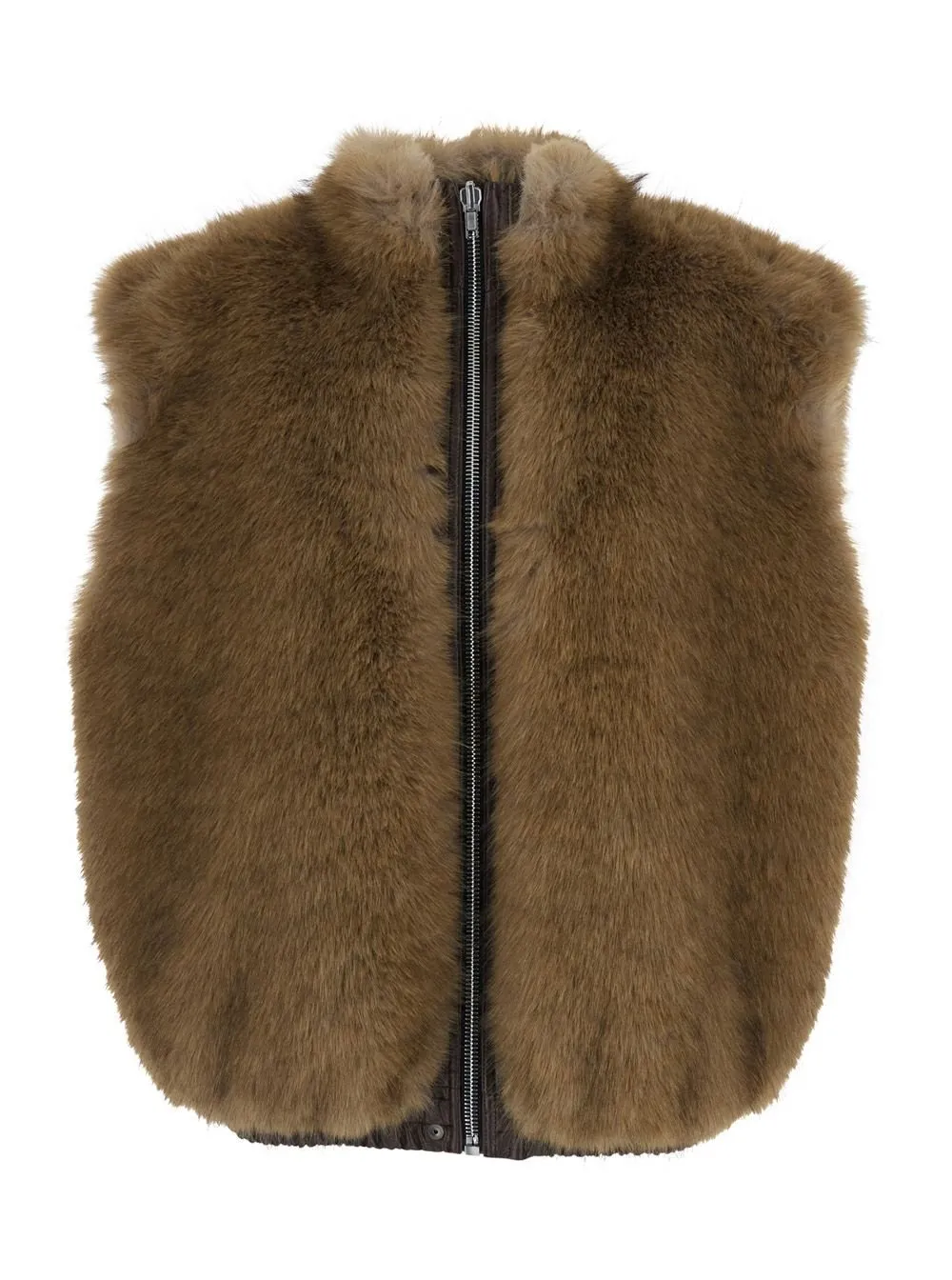 High Neck Sleeveless Coat