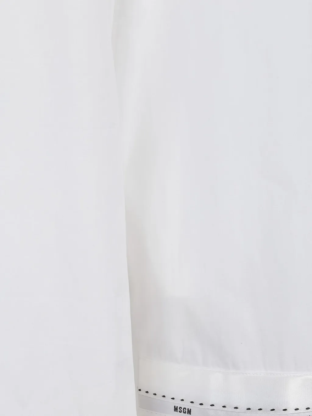 Logo-Detailed Curved Hem Shirt