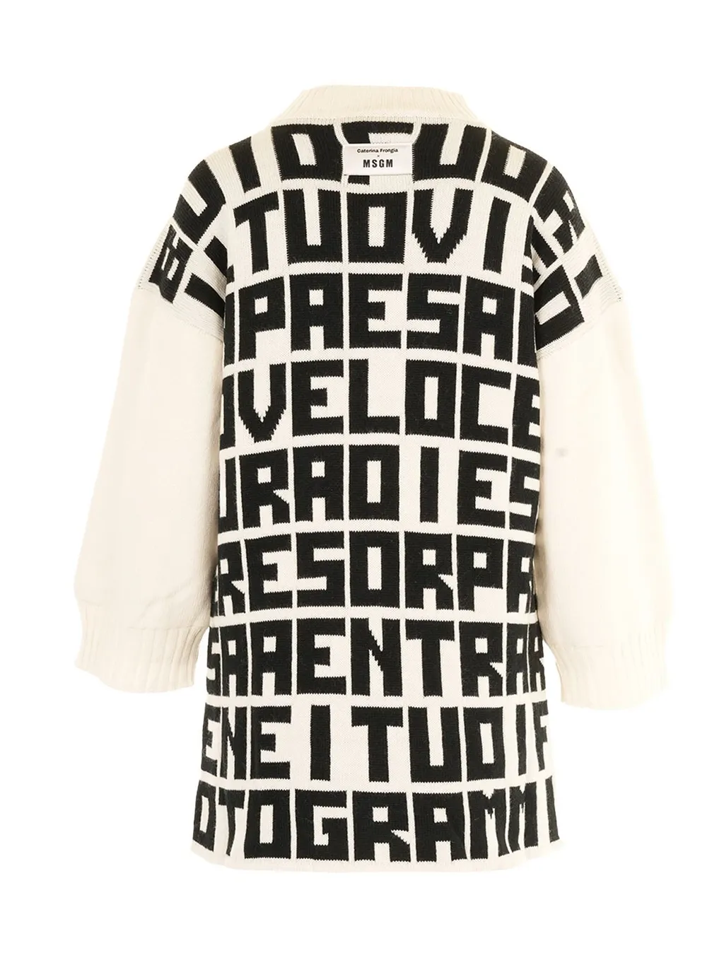X Caterina Frongia Intarsia Knitted Dress