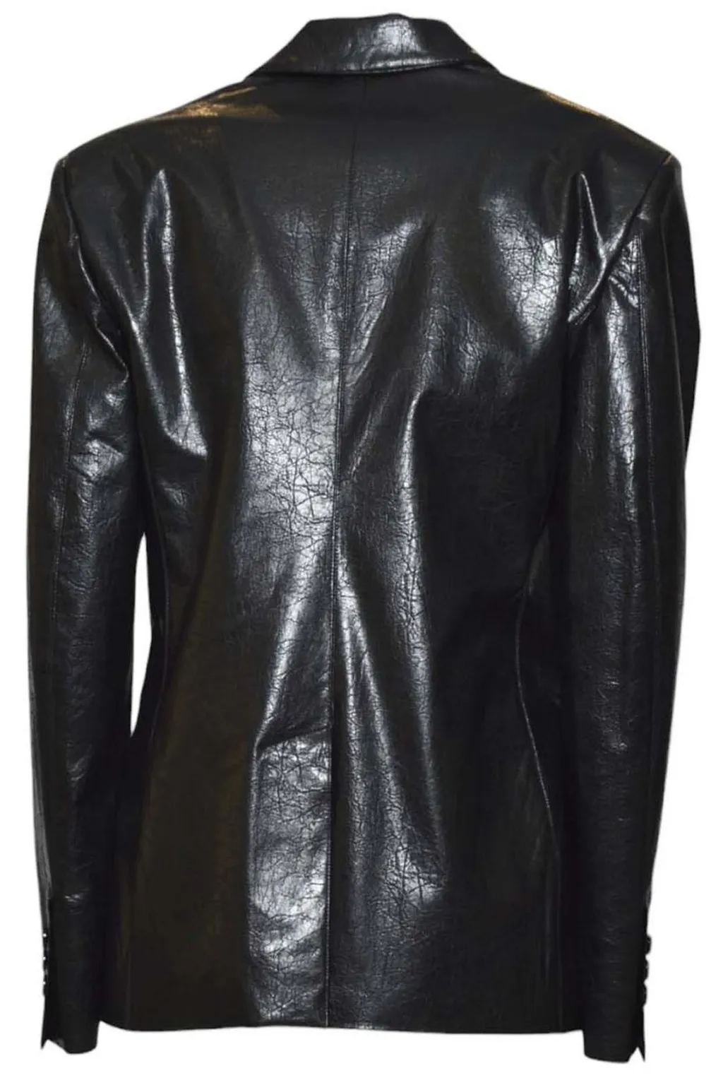 High Shine Asymmetric-Zip Jacket