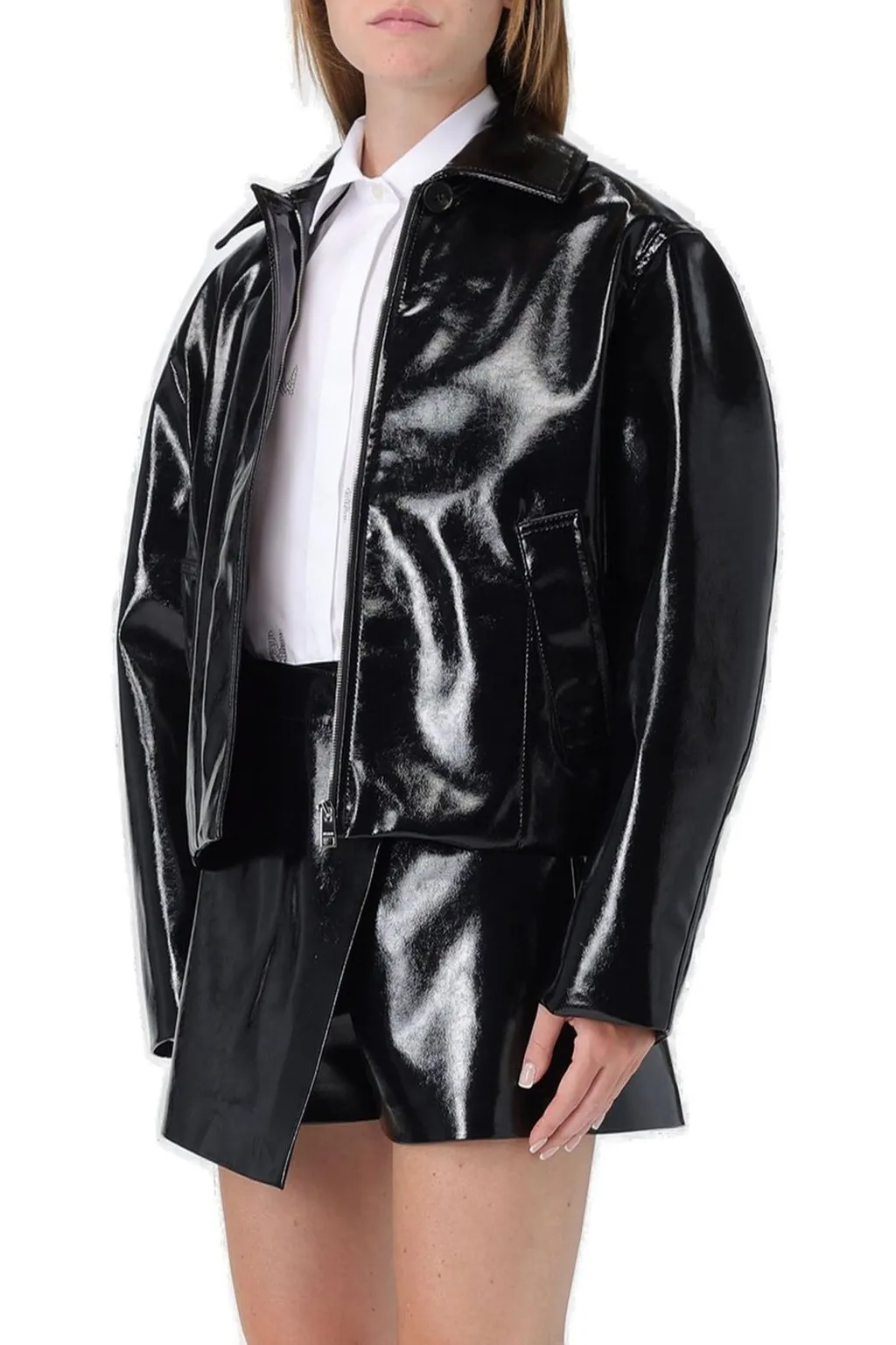 Zip-Up Long-Sleeved Jacket