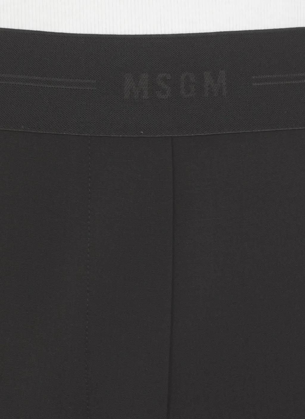 Logo-Waistband Tapered-Leg Trousers
