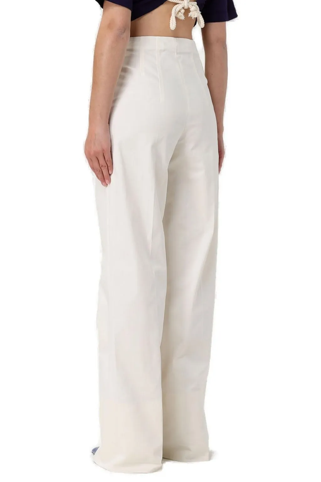 High-Waist Wide-Leg Trousers