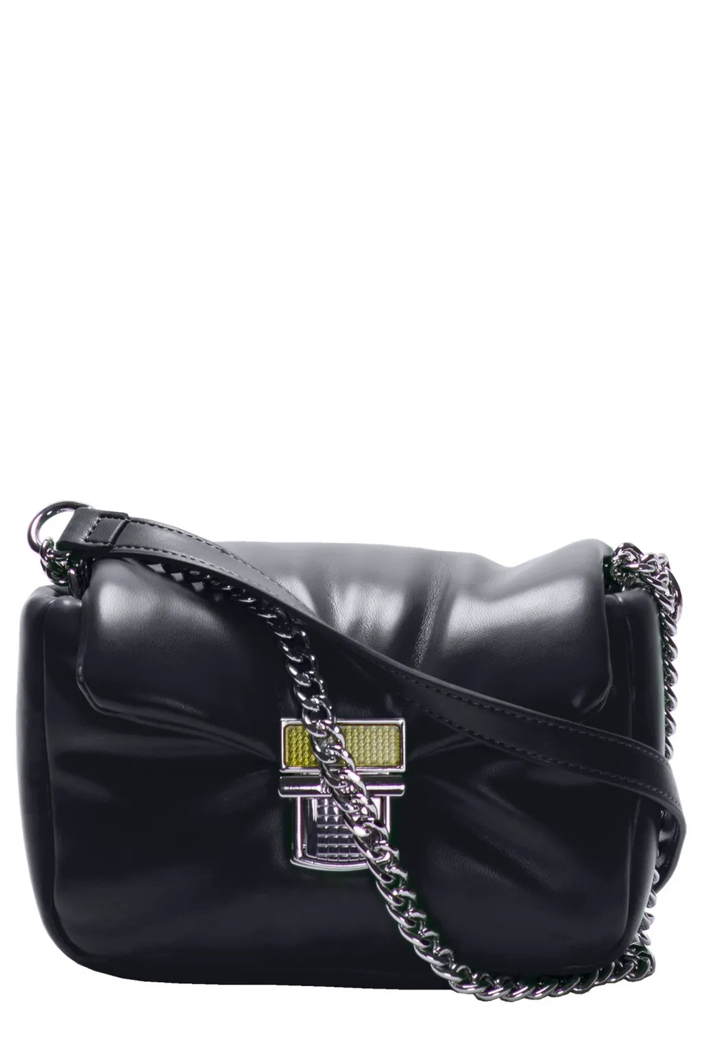 Puffer Clic Chain-Linked Padded Crossbody Bag