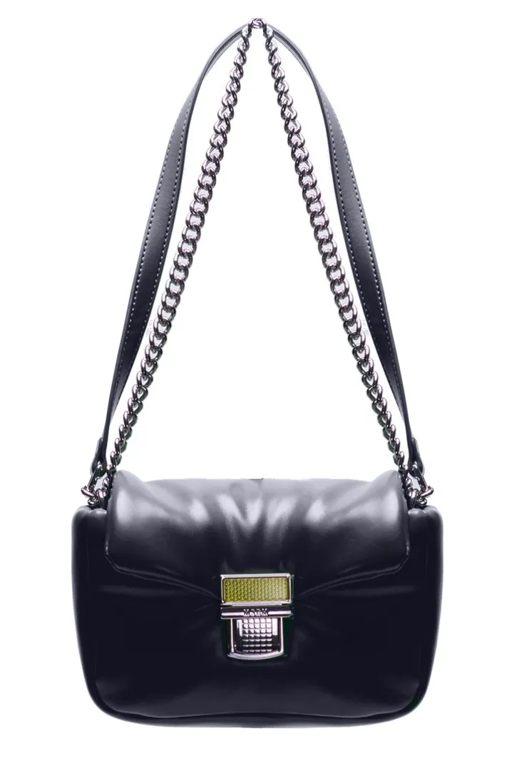 Puffer Clic Chain-Linked Padded Crossbody Bag
