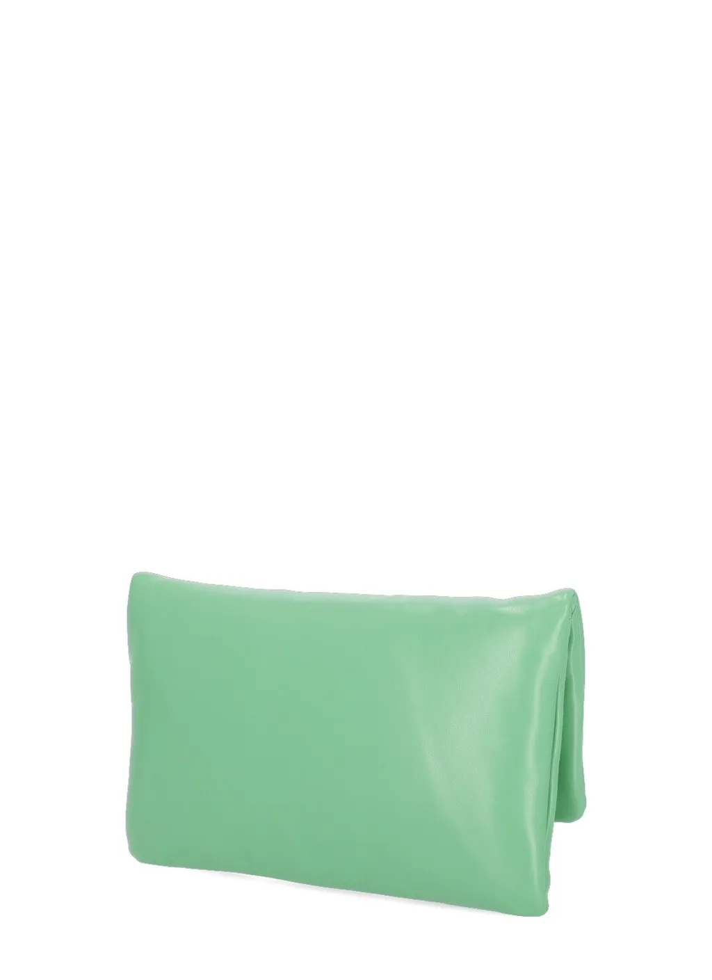 Logo Engraved Foldover Clutch Bag