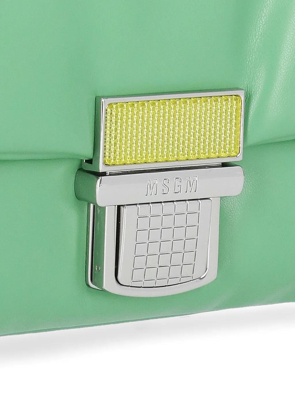 Logo Engraved Foldover Clutch Bag