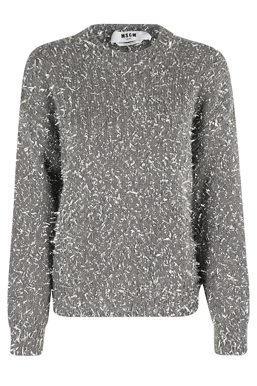 Frayed-Effect Drop Shoulder Jumper