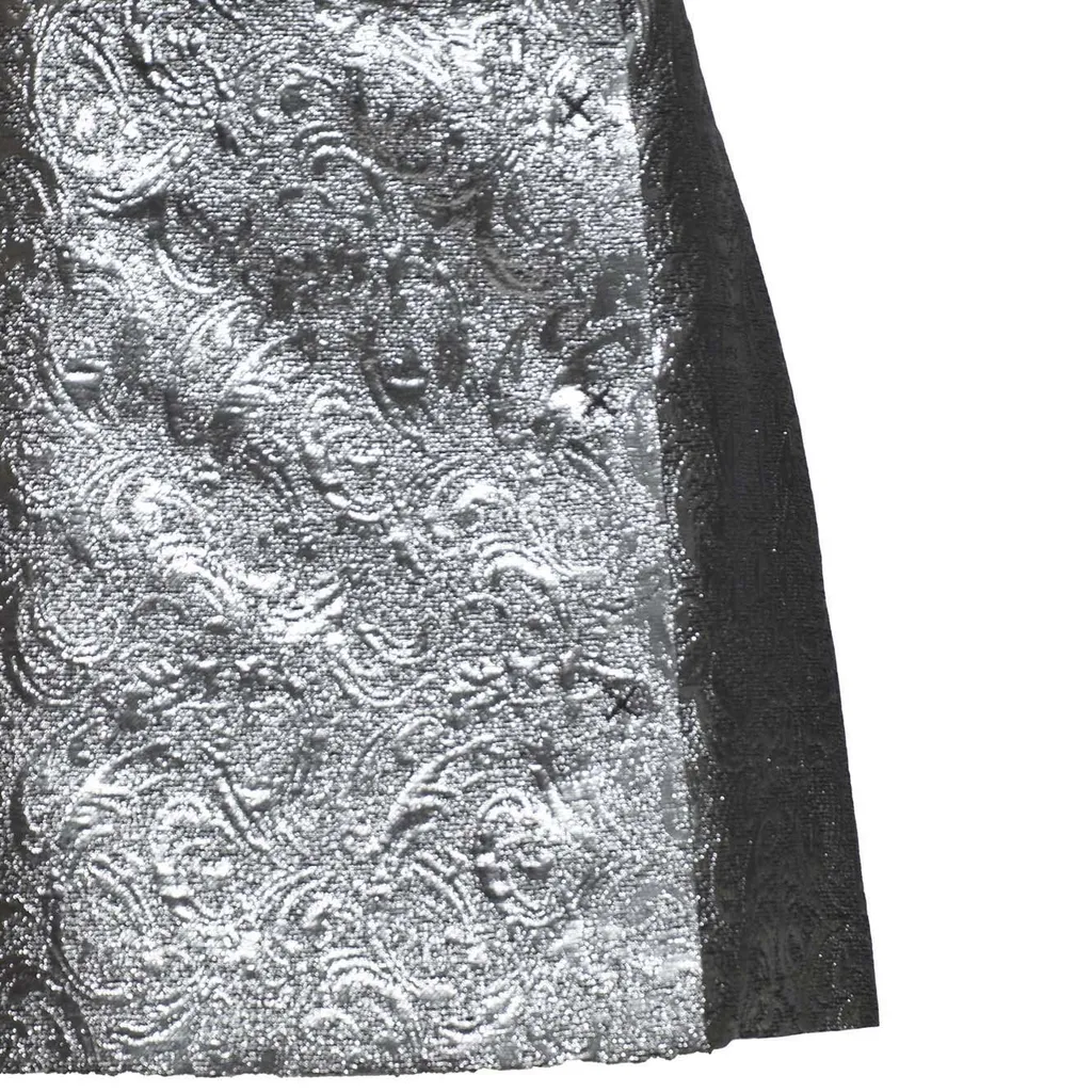 Patterned Jacquard High Waist Mini Skirt
