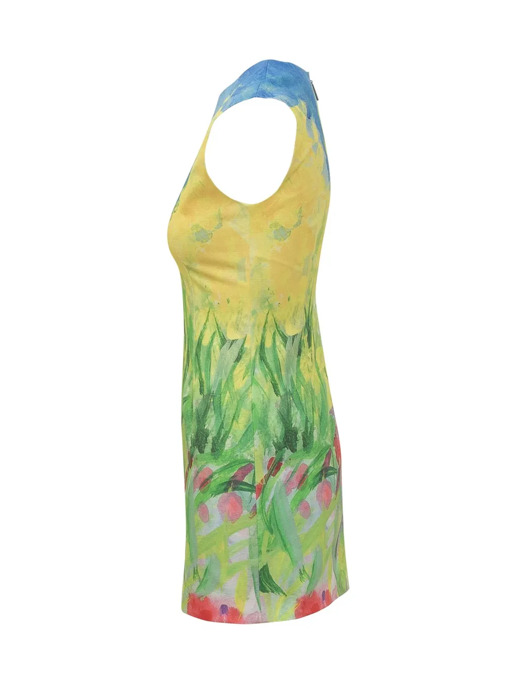 Printed Sleeveless Mini Dress