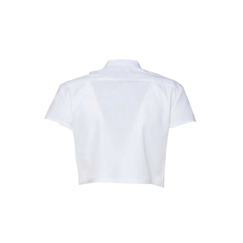 Cropped Ruffled Shirt
