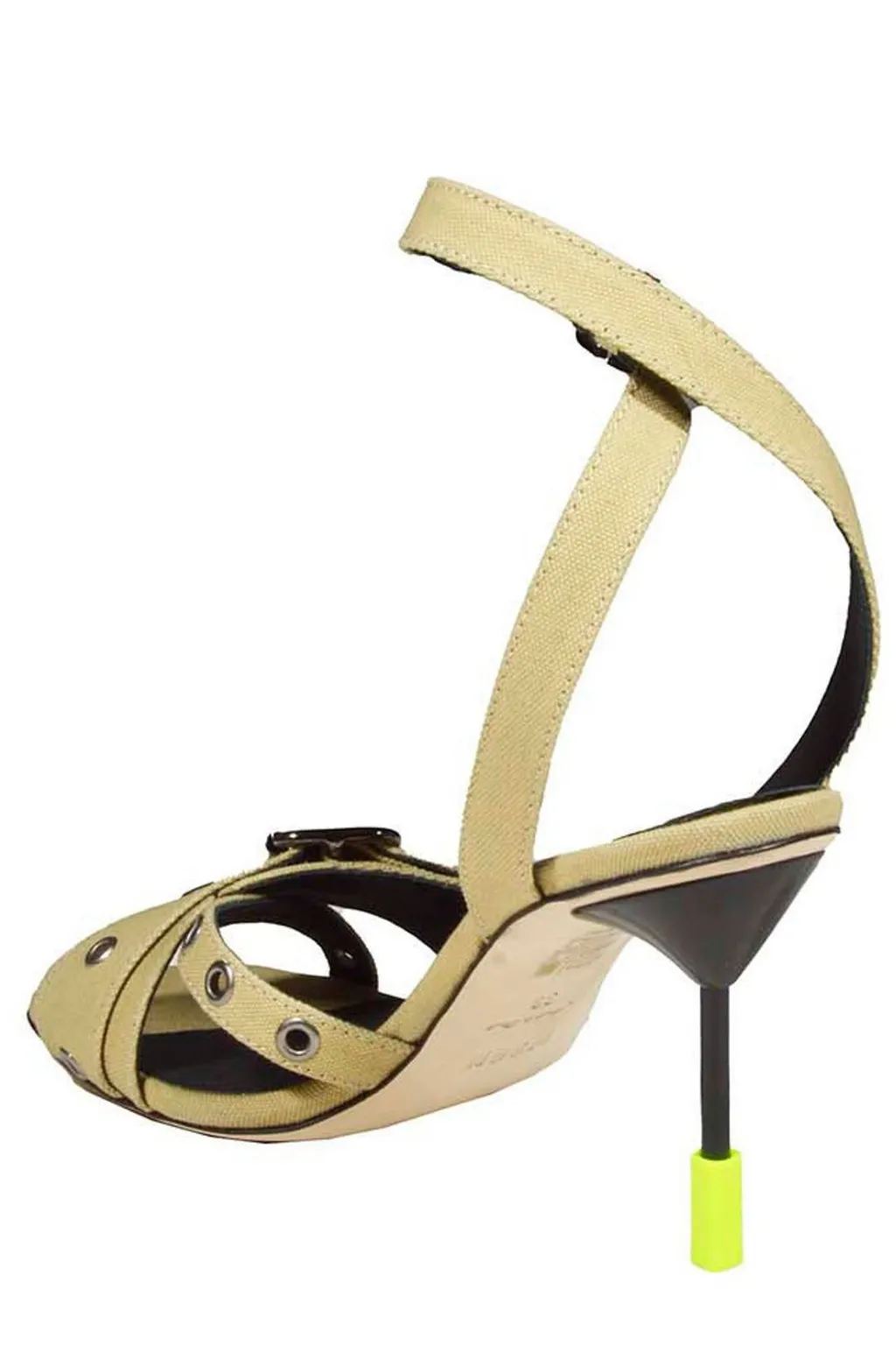 Buckle-Detailed Ankle Strap Sandals