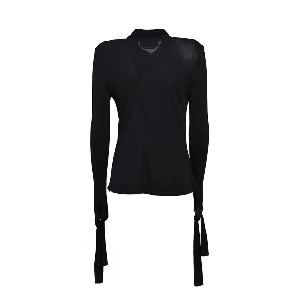 Draped Cut Out Detailed Shirt