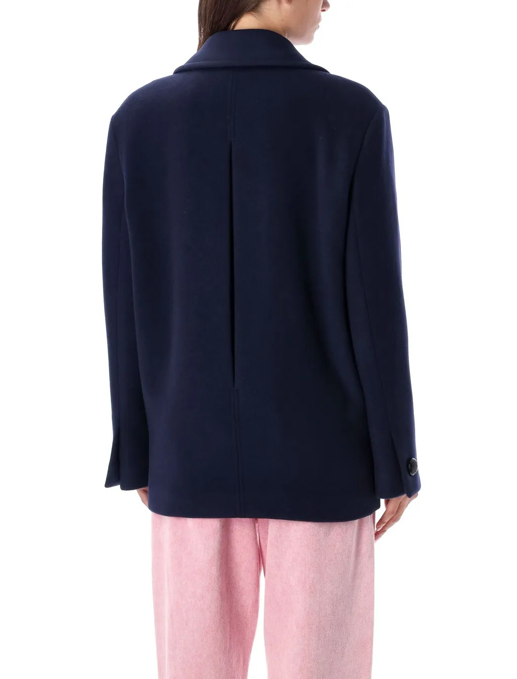 Double-Breasted Long-Sleeved Jacket