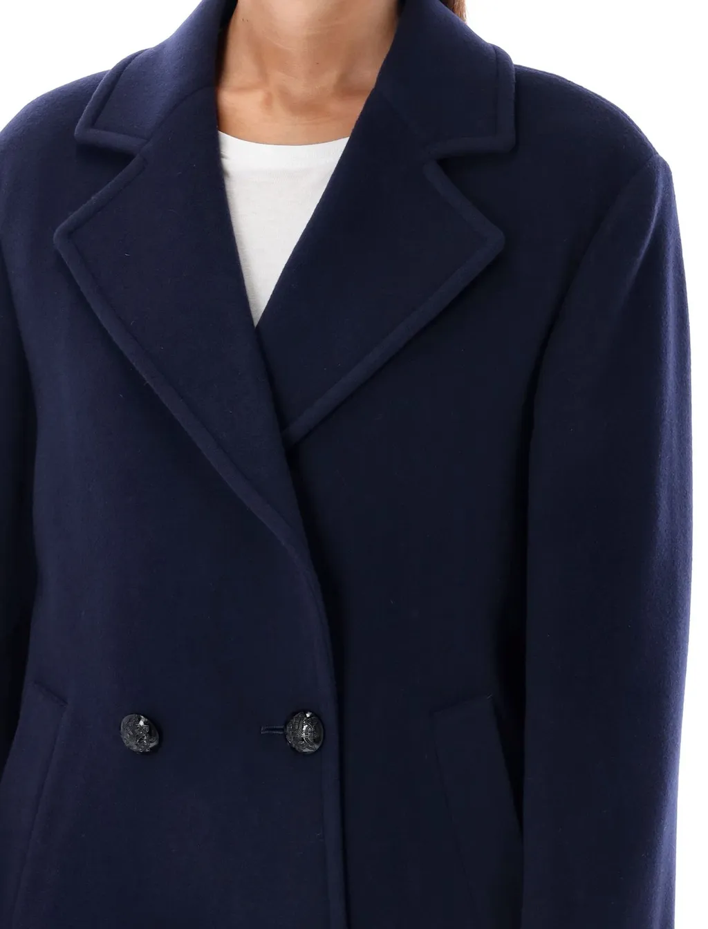Double-Breasted Long-Sleeved Jacket