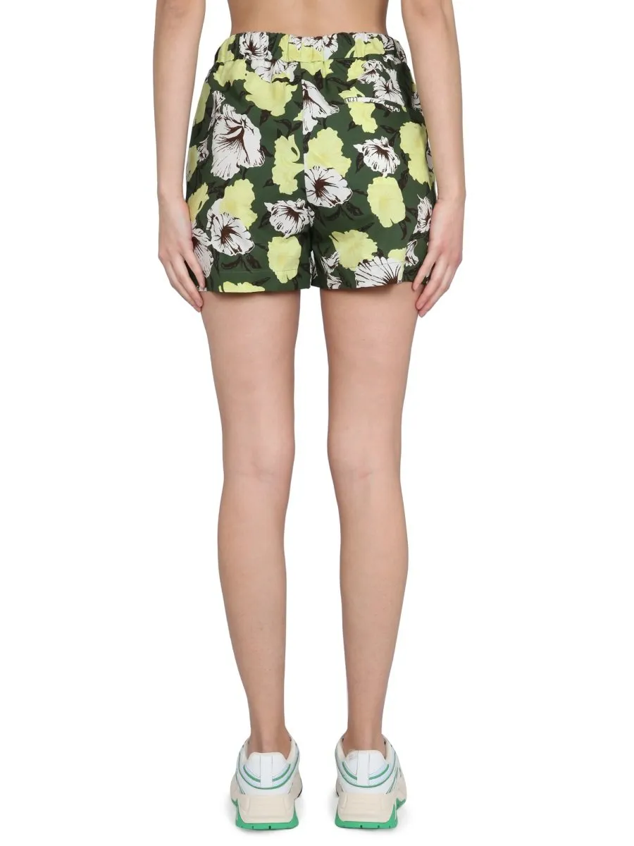 Floral Printed High Waist Shorts