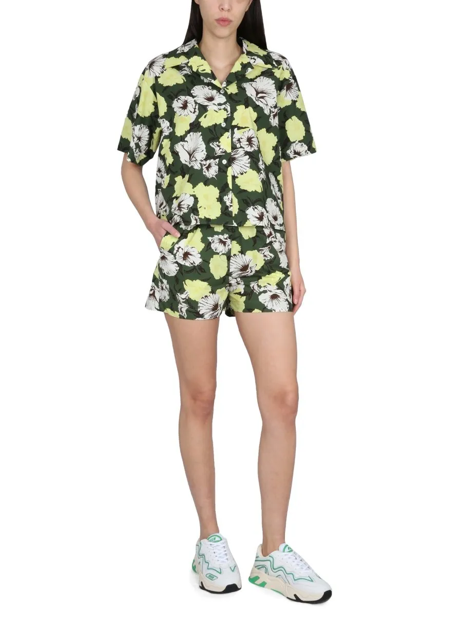 Floral Printed High Waist Shorts