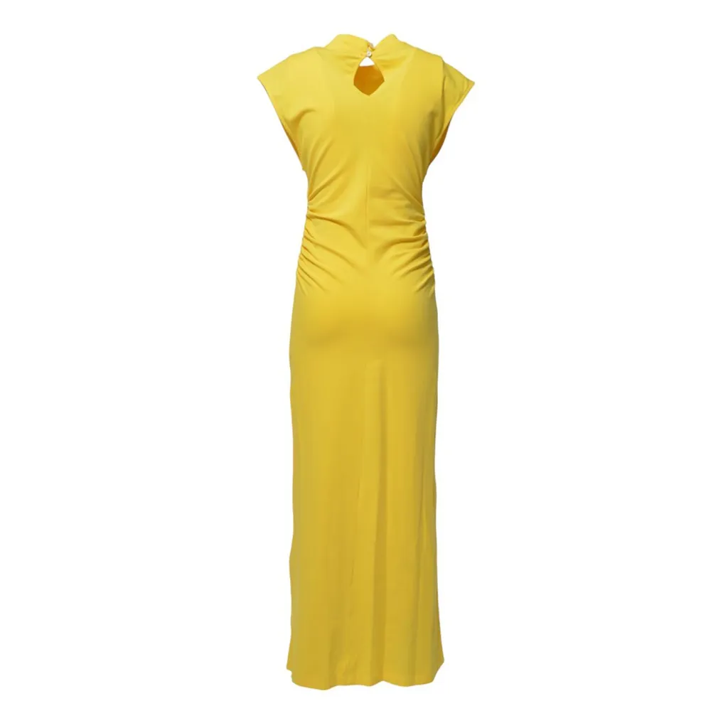 Logo Embroidered Midi Dress