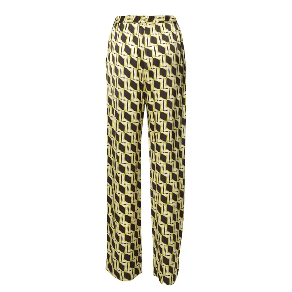 Geometric Printed Straight Leg Pants