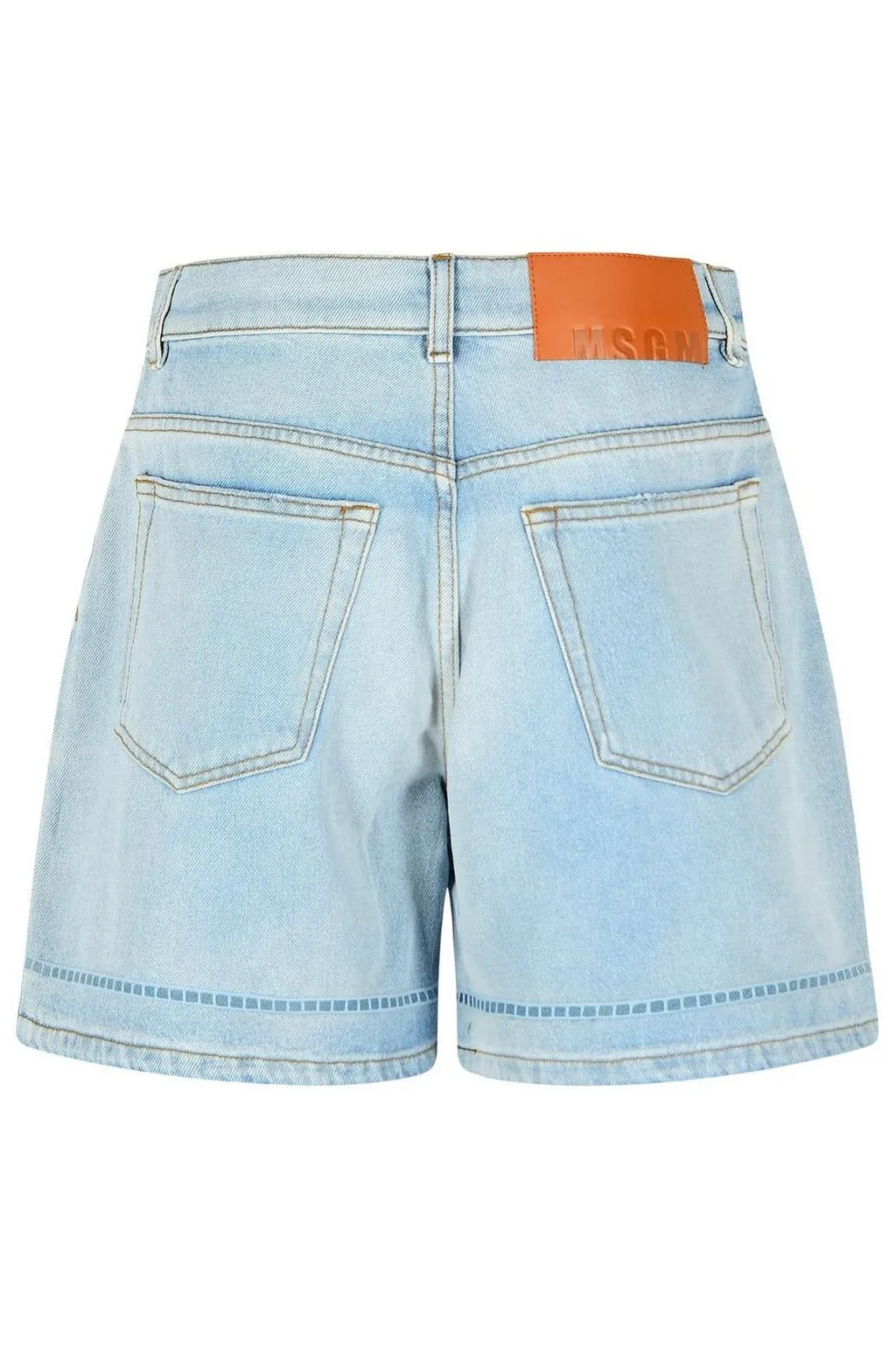 Logo Patch Denim Shorts
