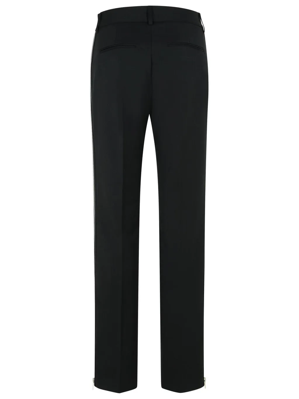 Side-Zip Mid-Rise Trousers